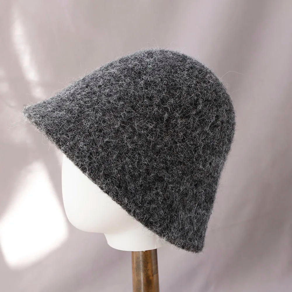 Wollenhoeden voor Dames – Vissersmuts Winterhoed Bucket Hat Warm & Comfortabel Tijdloos Design Streetwear | Sulvida