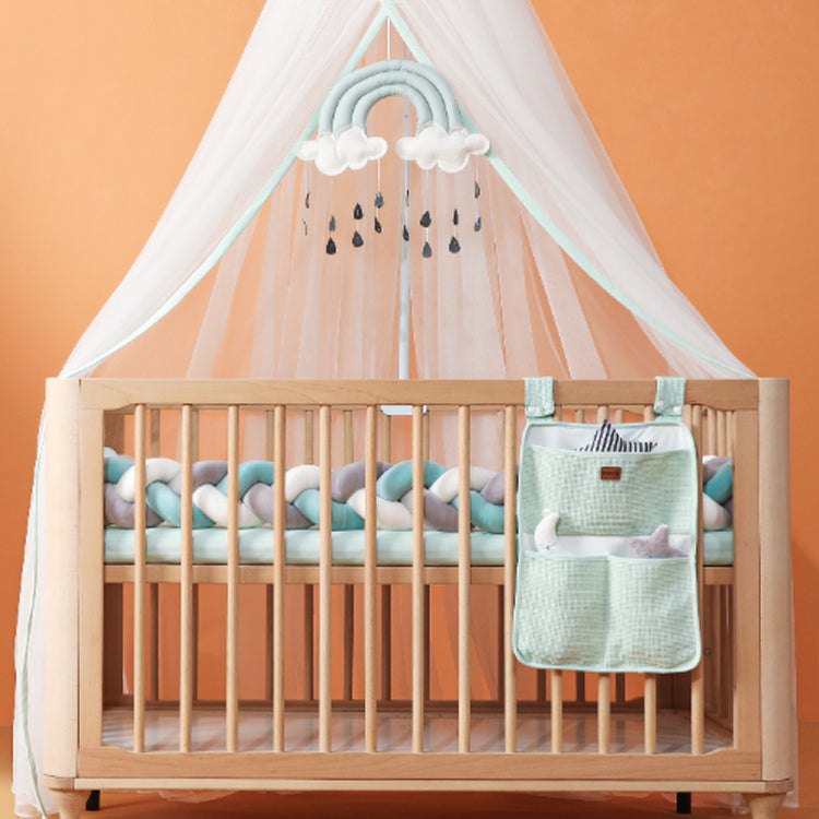 Tour de lit tressé pour bébé 100-500cm en coton doux, tour de lit protecteur pour berceau, parc et lit à barreaux, chambre d’enfant | Sulvida