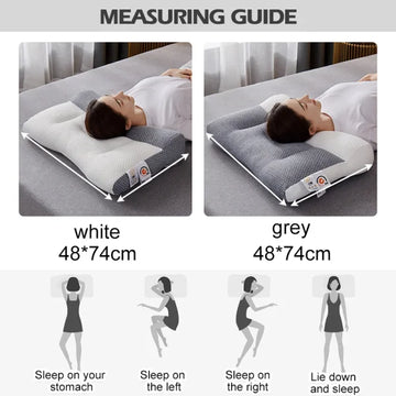 Orthopedisch Nekkussen voor Comfortabele Nachtrust — Ergonomische Slaapsteun met Geheugenschuim en Oorholte voor Zij- en Rugslaper | Sulvida