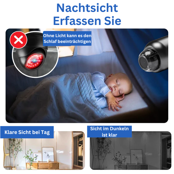 Full HD WiFi Bewakingscamera met Nachtzicht en Bediening op Afstand voor Thuis en Kantoor 120° Groothoek | Sulvida