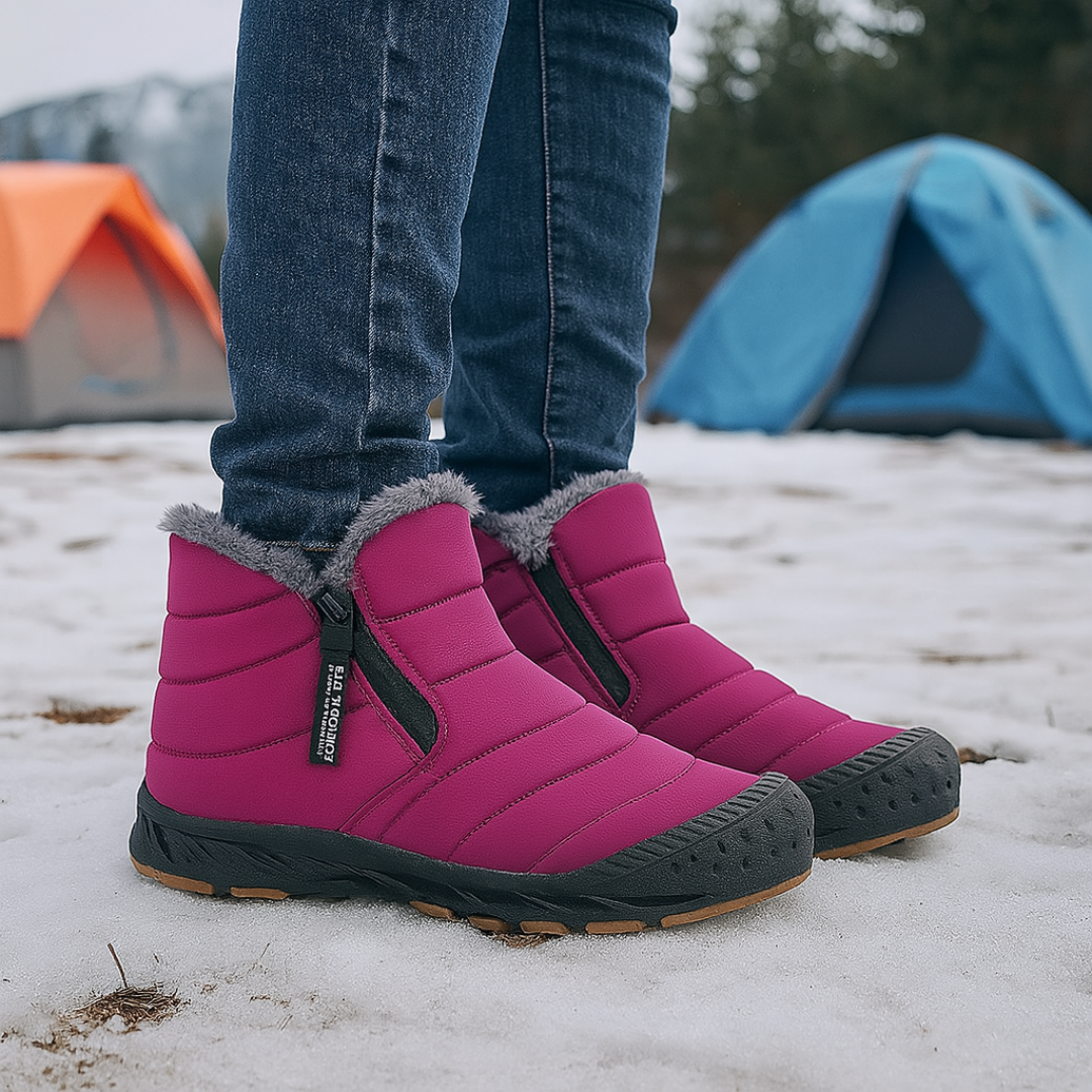 Waterdichte Winterlaarzen met Fleecevoering en Ritssluiting voor Heren en Dames Outdoor Wandelschoeisel Snow Boots | Sulvida