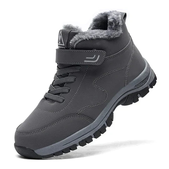 Ergonomische Winterlaarzen Uniseks Zwart Rood Grijs - Waterafstotend Pijnverlichting Verwarmend tot -25°C - Comfortabele Wandelschoenen Dames Heren | Sulvida