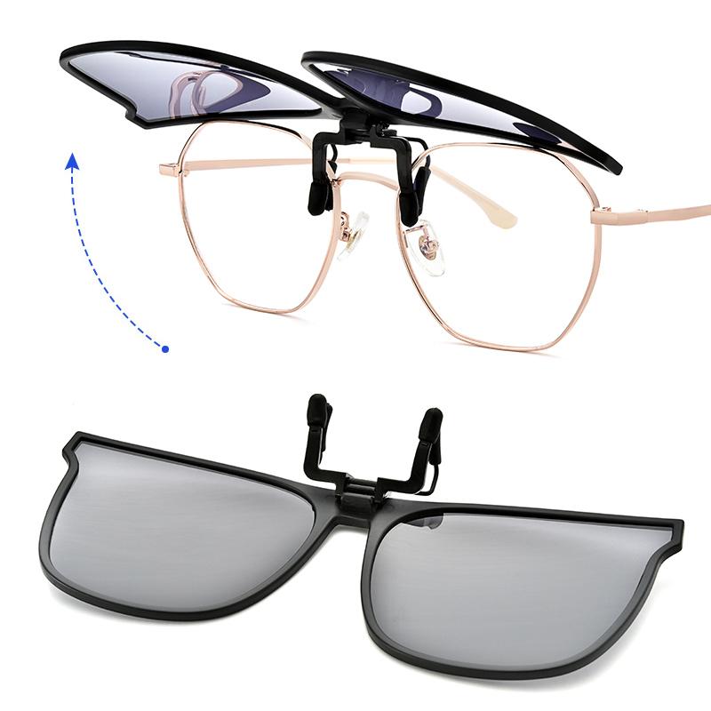 Gepolariseerde Clip-on Zonnebril Opklapbaar Titanium Montuur UV400 Bescherming voor Brildragers Herenmode Damesmode Autorijden Vissen | Sulvida