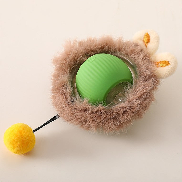 Oplaadbaar Interactief Kattenspeelgoed met Bewegingssensor Automatische Rollende Bal USB Actief Speeltje | Sulvida