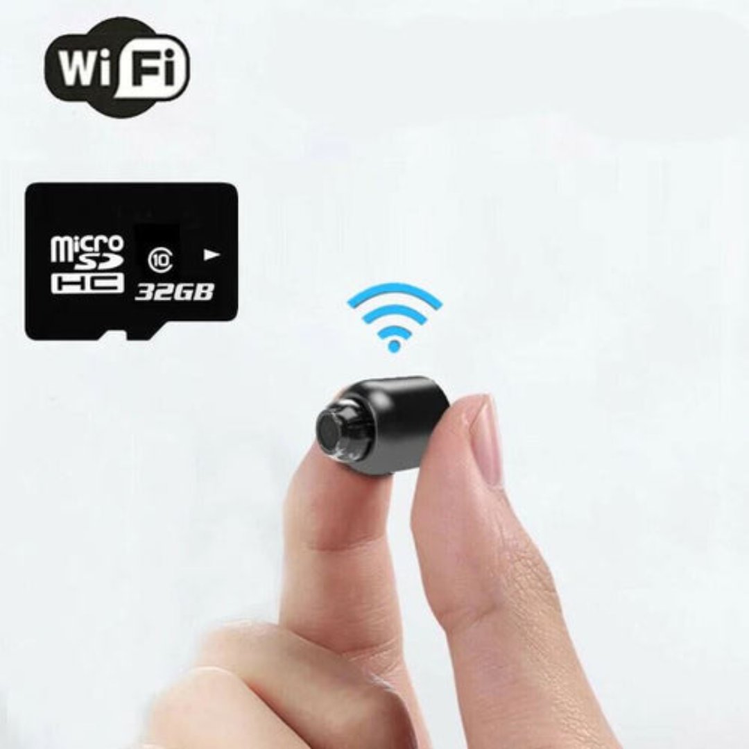 Compacte WiFi-beveiligingscamera 1080P HD met nachtzicht en bewegingsdetectie draadloos voor babyfoon thuis | Sulvida