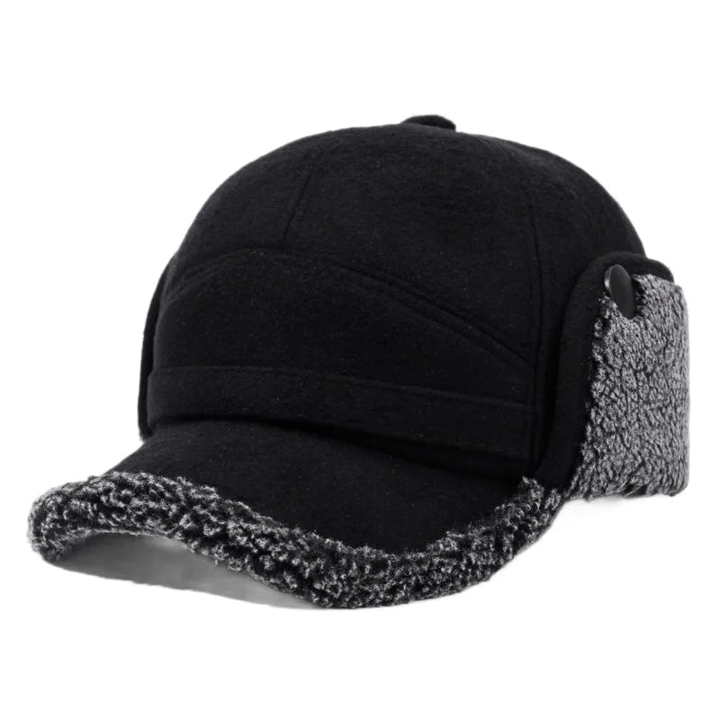 Baseballcap met Fleece Oorflappen voor de Winter – Warme Sportieve Pet met Nekflap en Verstelbare Sluiting | Sulvida