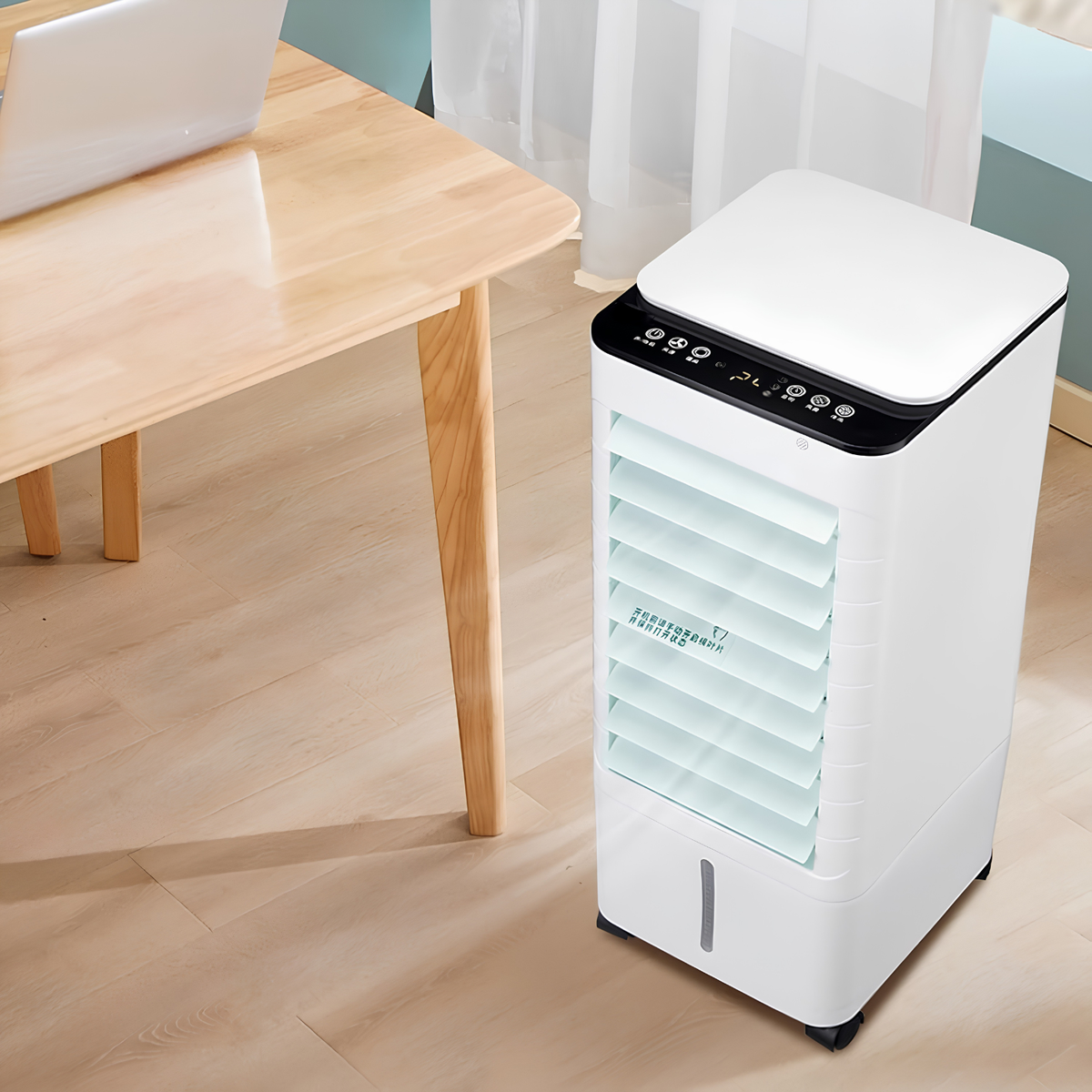 Mobiele Airco 3-in-1 Ventilator Luchtbevochtiger Stil Energiezuinig met Wielen voor Kantoor Slaapkamer | Sulvida