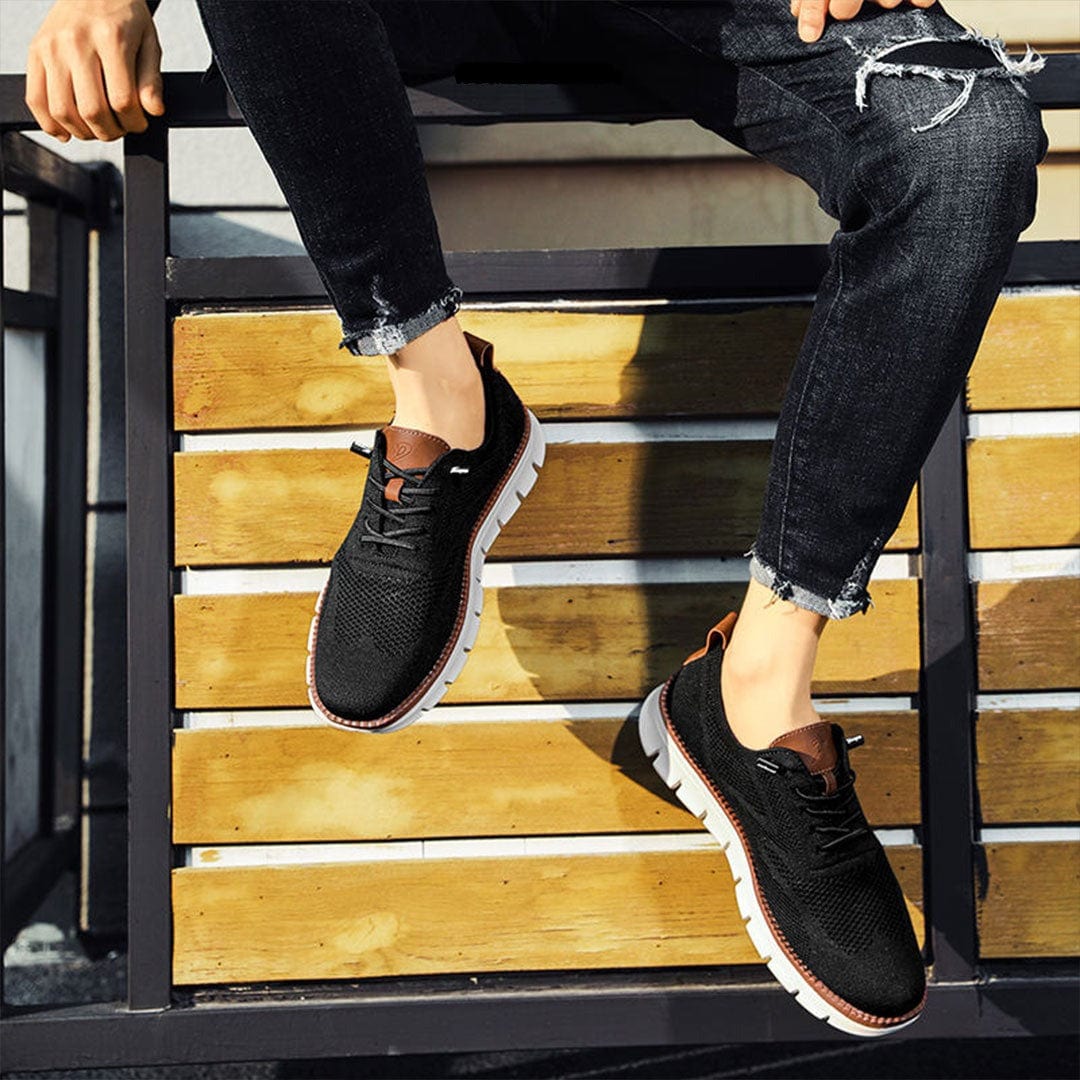 Leren herenschoenen veganistisch comfort ondersteunend ademend casual zakelijk dagelijks stijlvol duurzaam | Sulvida