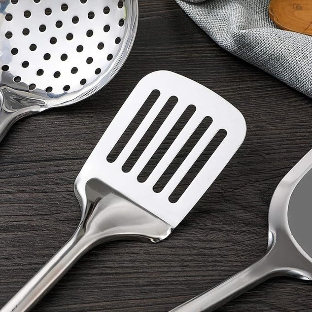 RVS Keukengerei Set 5-Delig met Ergonomische Handgrepen voor Professioneel Koken en Dagelijks Gebruik | Sulvida