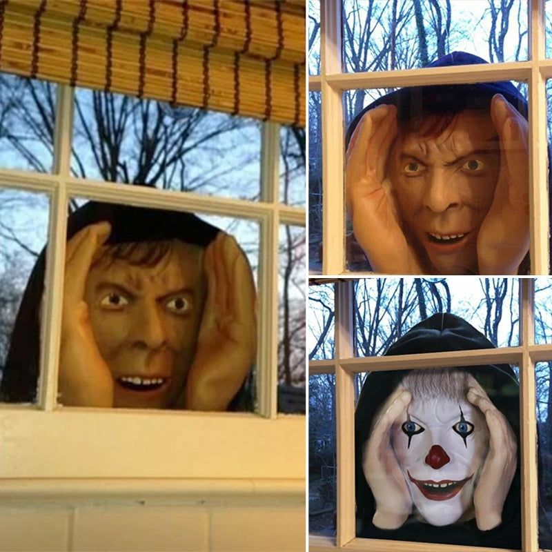 Halloween Raamdecoratie met Gluurder Ogen Lichtgevend Effect Spookachtige Sfeer Binnen Buiten Griezelige Ambiance | Sulvida