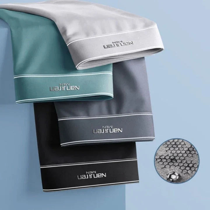 4-Pack Ademende Herenboxers Vochtafvoerend Comfort Stretch Onderbroek Dagelijks Gebruik Multipack Set | Sulvida