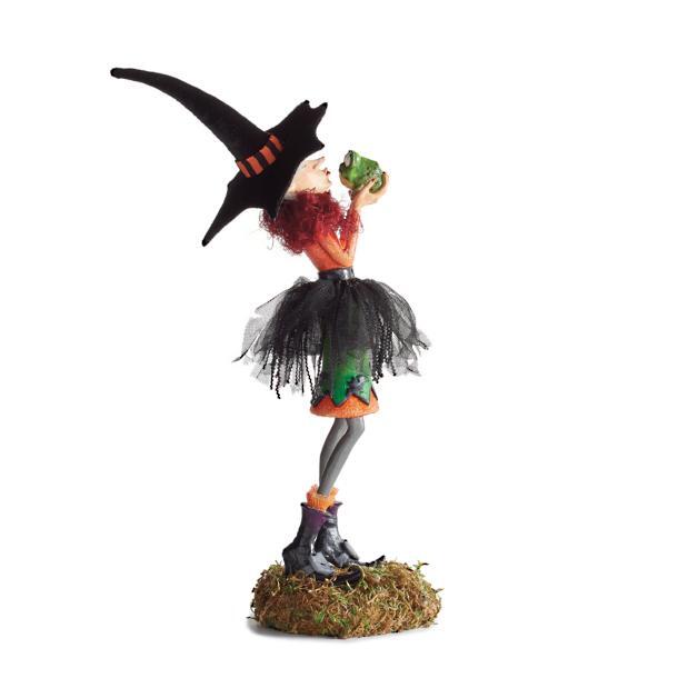 Halloween-Heksenfiguur Handgemaakt uit Hars Kleurrijke Decoratie voor Binnen en Buiten Seizoen 4 Karakters | Sulvida