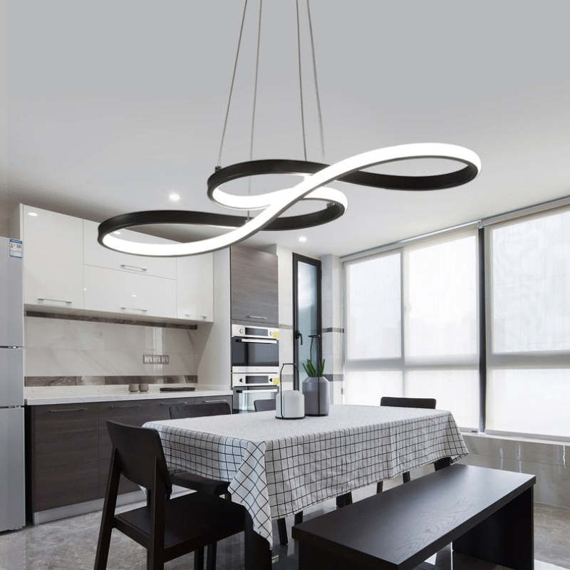 Hanglamp Muzieknoot Zwart Goud LED Dimbaar Eetkamer Woonkamer Verstelbaar Metaal Design Modern Interieur | Sulvida