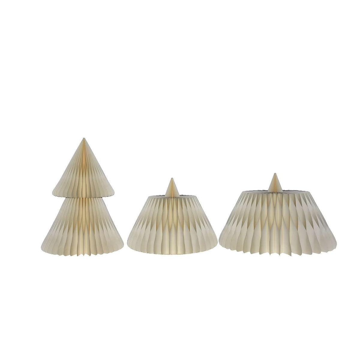 Arbre décoratif en papier 30 cm pliable à structure alvéolée, décoration de fête pour table, mur ou vitrine | Sulvida