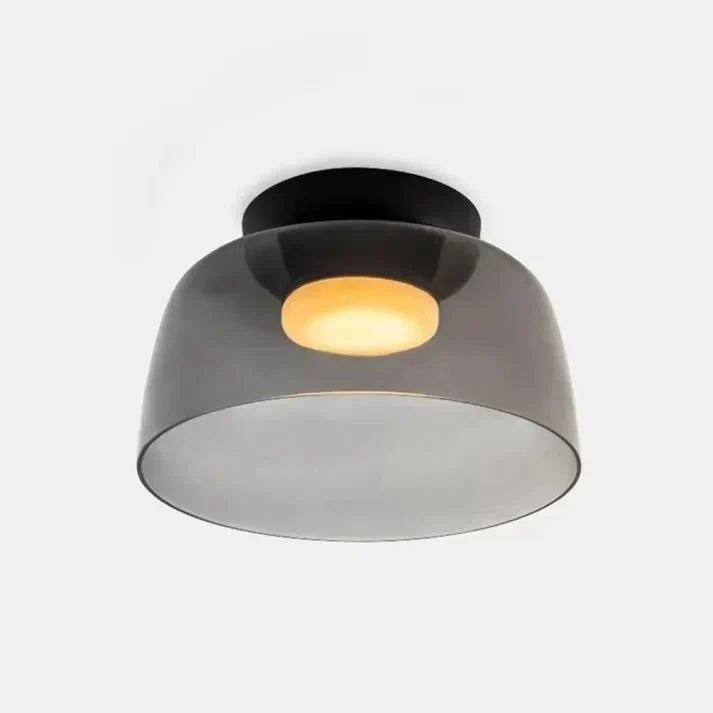 Glazen plafondlamp met driekleurige LED-verlichting voor woonkamer eetkamer slaapkamer modern design | Sulvida