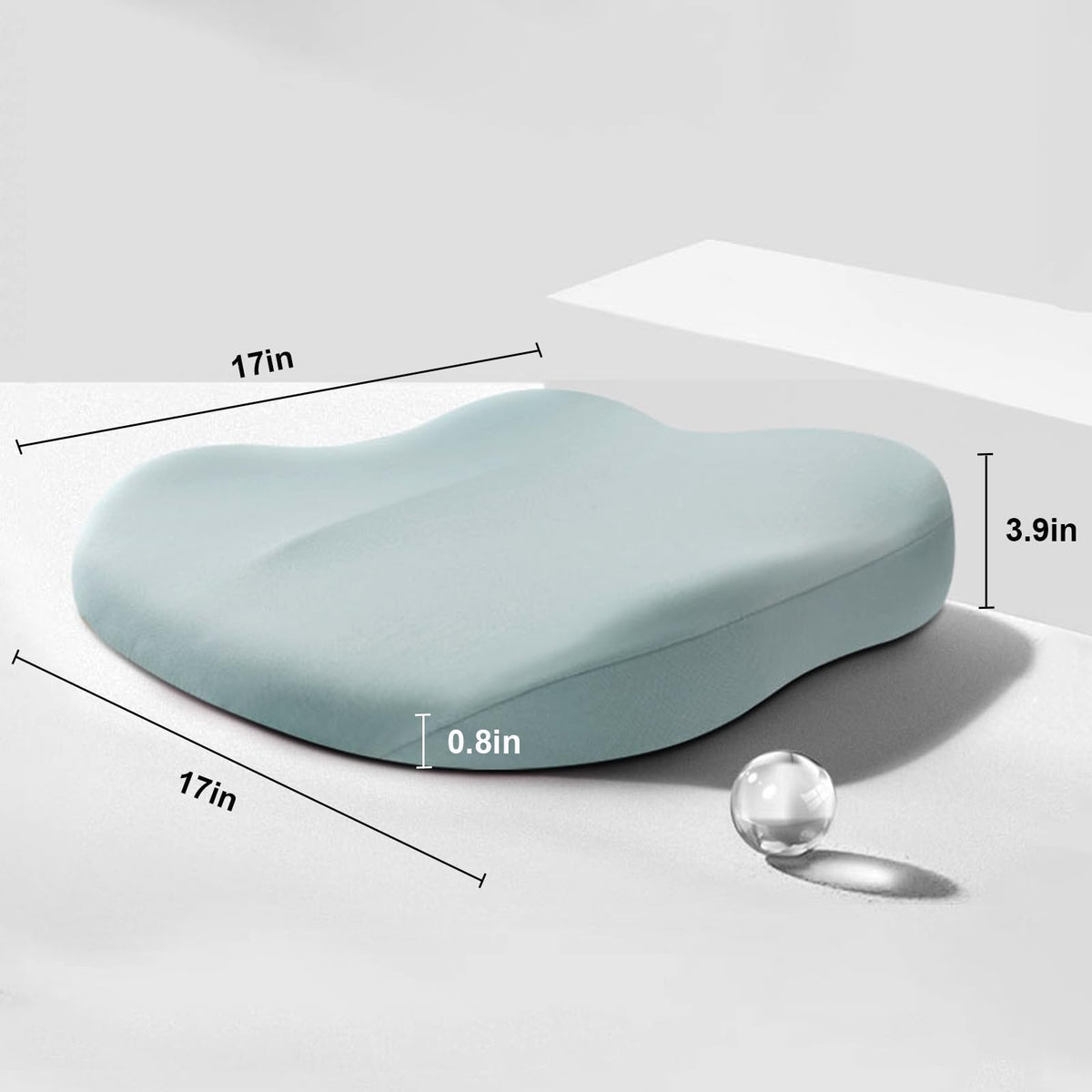 Verhogend Zitkussen Memory Foam Auto Ergonomisch Stoel Ondersteuning Comfort Rijden Autostoel Zitverhoger | Sulvida