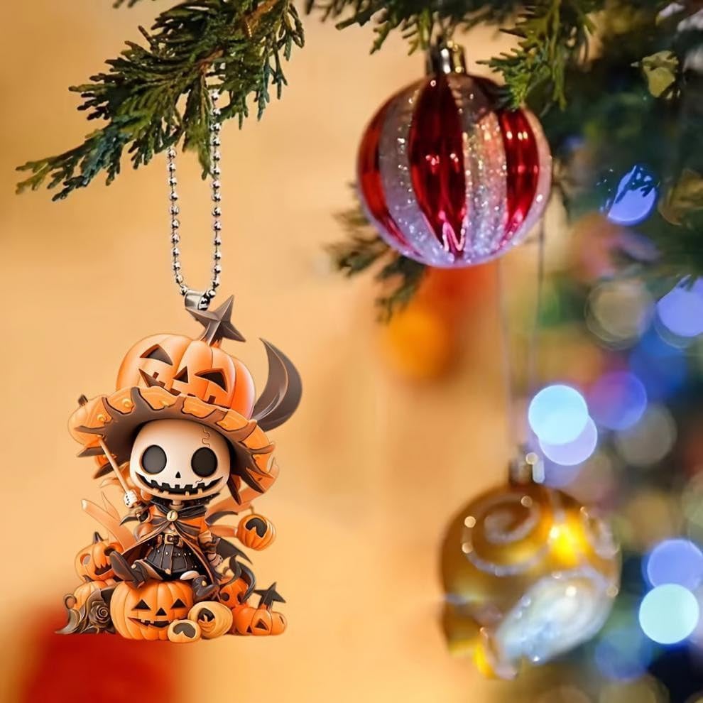 Pompoen Skelet Decoratiefiguur Acryl Plat Design Herfst Tafelornament Halloween Decoratie Thuis Café Bureau | Sulvida