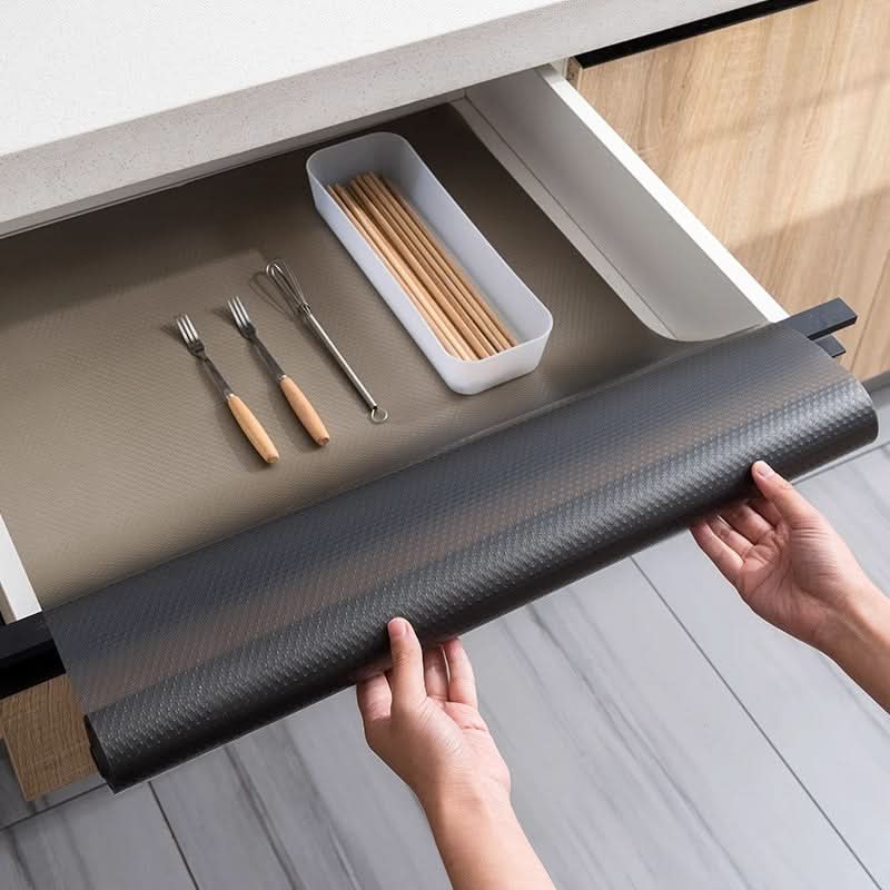 Antislip Ladematje Waterbestendig voor Keuken Kast Lade Op Maat Knipbaar 30-60cm Lade Organizer Bescherming | Sulvida