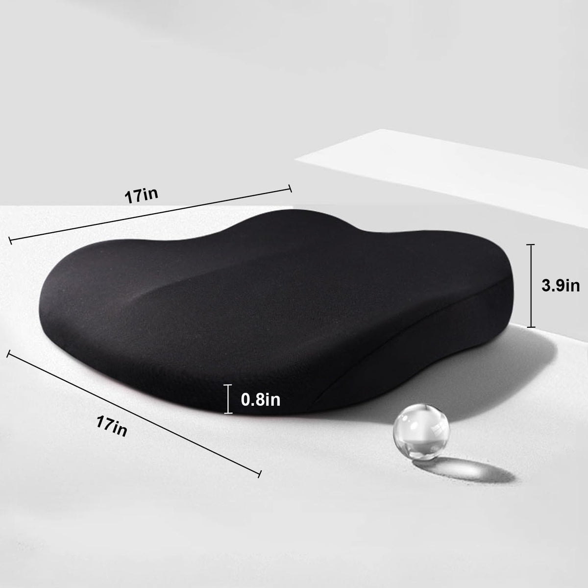 Verhogend Zitkussen Memory Foam Auto Ergonomisch Stoel Ondersteuning Comfort Rijden Autostoel Zitverhoger | Sulvida