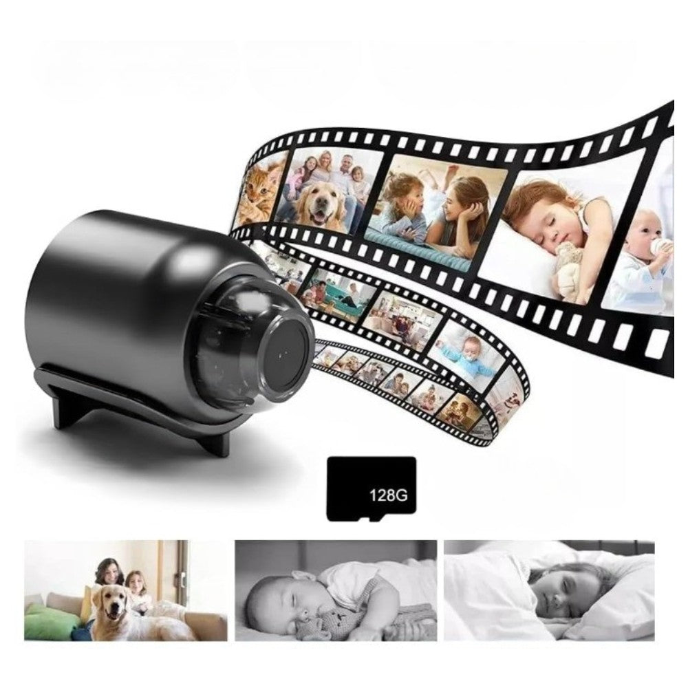 Mini Beveiligingscamera Full HD WiFi 4G App-Bediening Nachtzicht Bewegingsmelder Compact Draadloos Binnen Buiten | Sulvida