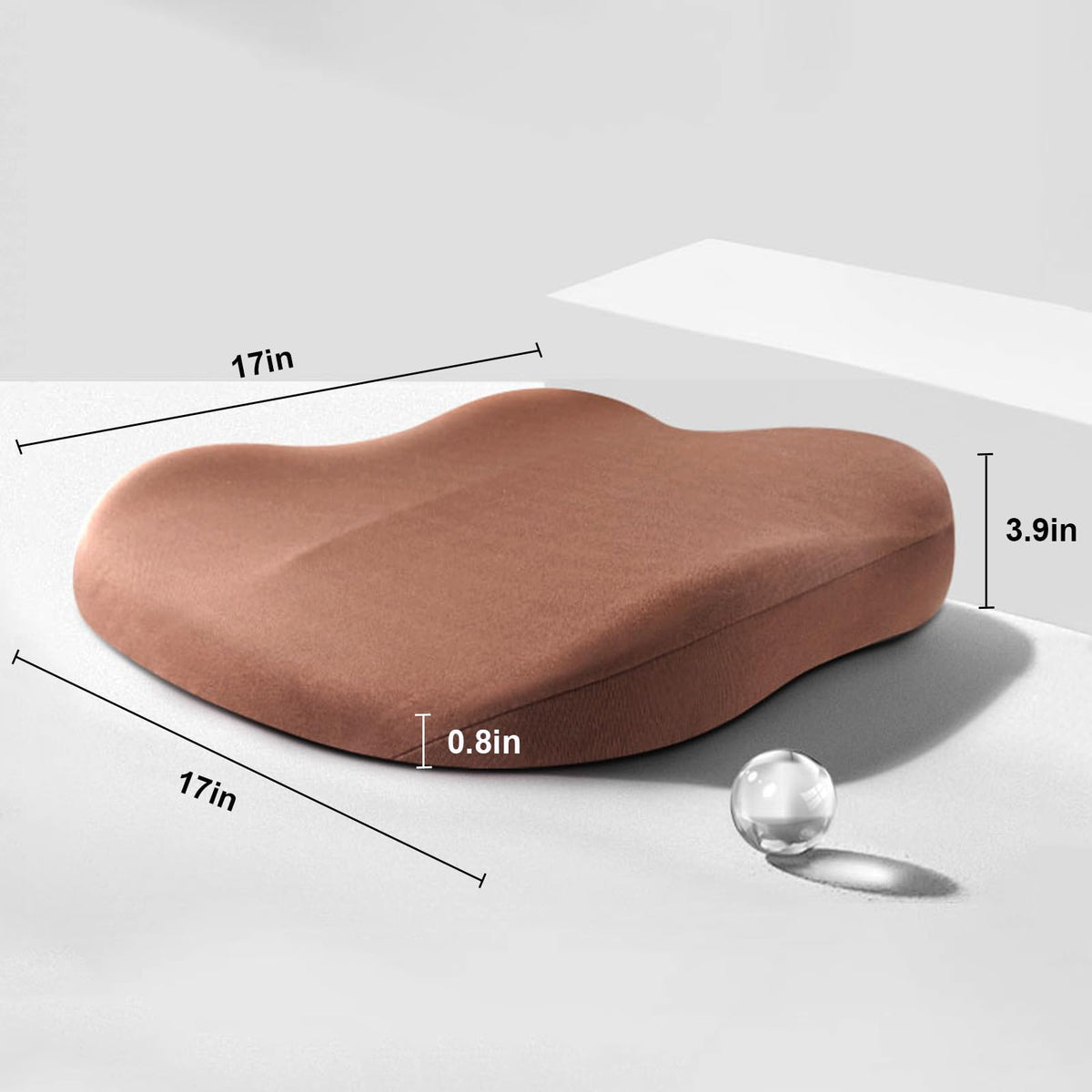 Verhogend Zitkussen Memory Foam Auto Ergonomisch Stoel Ondersteuning Comfort Rijden Autostoel Zitverhoger | Sulvida
