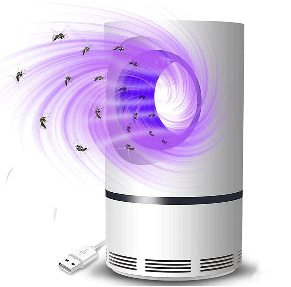 UV-Insectenval voor Binnen en Buiten Elektrisch met Zuigfunctie Muggenval Vliegenval Chemievrij Energiezuinig | Sulvida