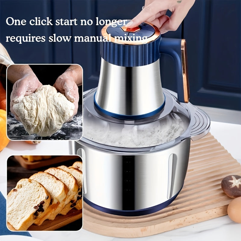 Elektrische Groentesnijder RVS 5L 5000 RPM Multifunctionele Foodprocessor Keukenhulp met Blauwe Greep | Sulvida