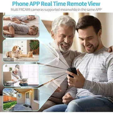 Draadloze Mini Beveiligingscamera met Audio en Video Live Feed – Magnetische Montage voor Binnen en Buiten, HD 1080P Nachtzicht, Bewegingsdetectie | Sulvida
