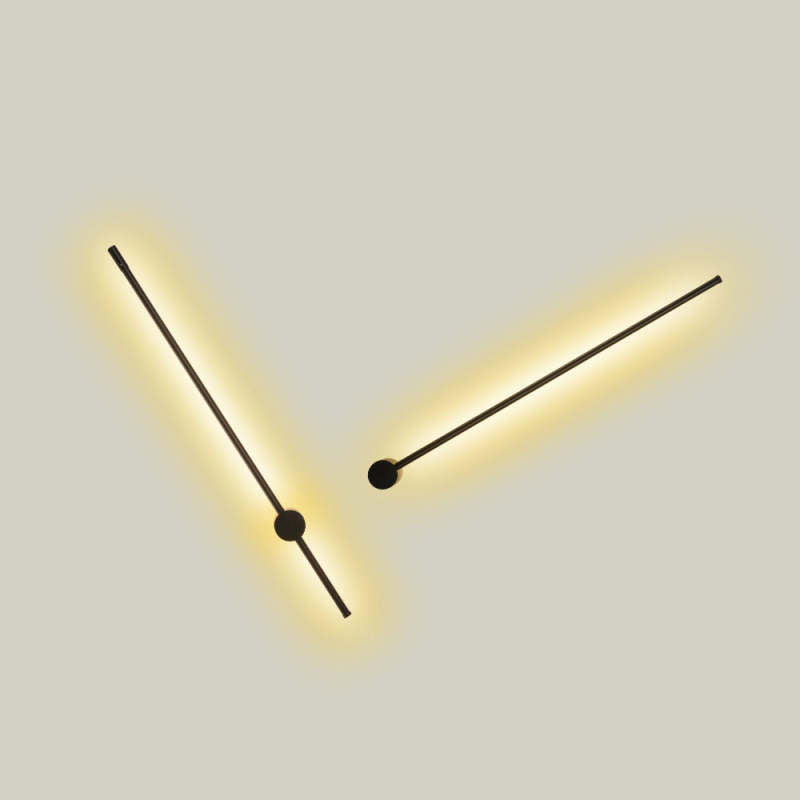 LED Wandlamp Minimalistische Leeslamp Metaal Zwart Goud Slaapkamer Woonkamer Modern Design Sfeerverlichting | Sulvida