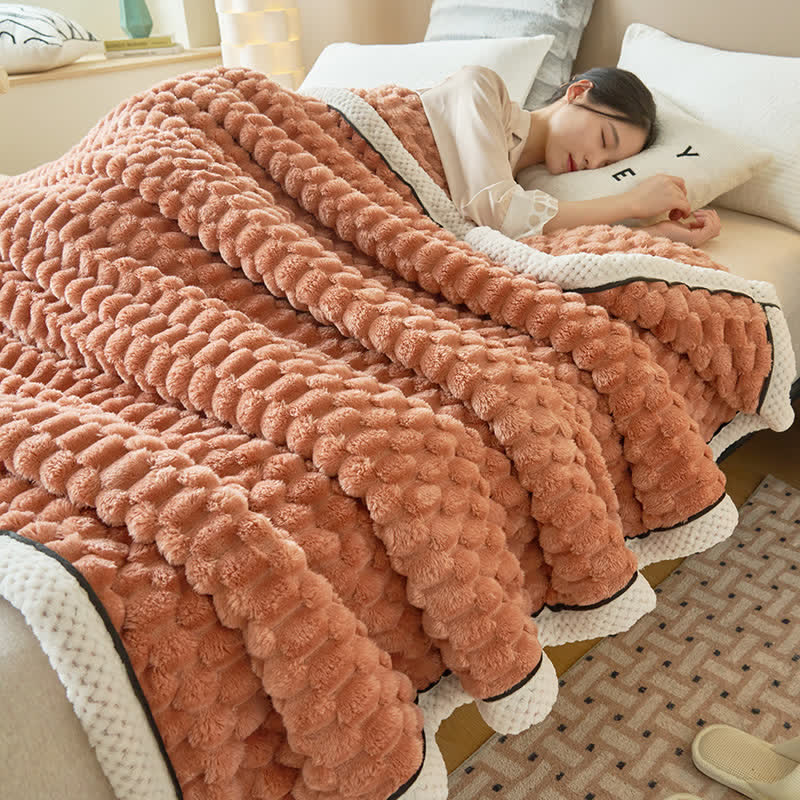 Omkeerbare Plaid Deken van Dikke Coral Fleece - Zachte Polyester voor Bank en Bed - Verkrijgbaar in 8 Kleuren en 2 Maten | Sulvida