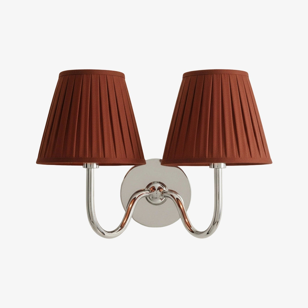 Wandlamp Linnen Kap Messing Armatuur Plissé of Glad Stof E12 Fitting Hardwired Decoratieve Verlichting | Sulvida