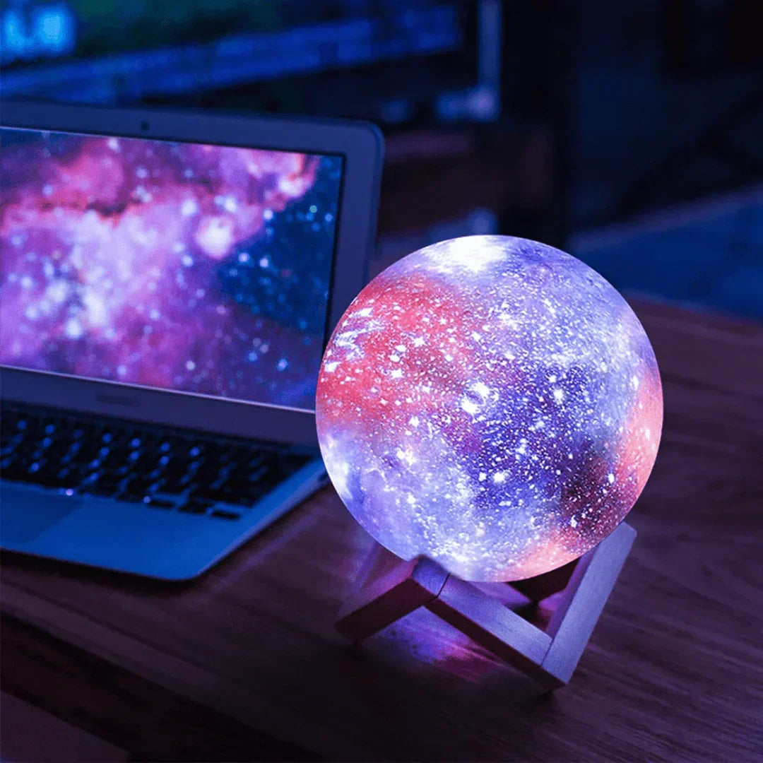 LED-nachtlampje met sterrenpatroon touchbediening oplaadbaar sfeerverlichting kinderkamer decoratief | Sulvida