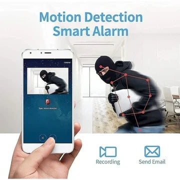 Draadloze Mini Beveiligingscamera met Audio en Video Live Feed – Magnetische Montage voor Binnen en Buiten, HD 1080P Nachtzicht, Bewegingsdetectie | Sulvida