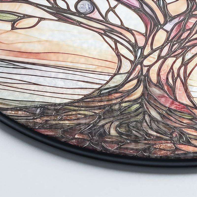 Handgemaakte Glazen Levensboom Zonnevanger Raamhanger Kleurrijk Lichtspel Woondecoratie Raamdecoratie 15cm | Sulvida