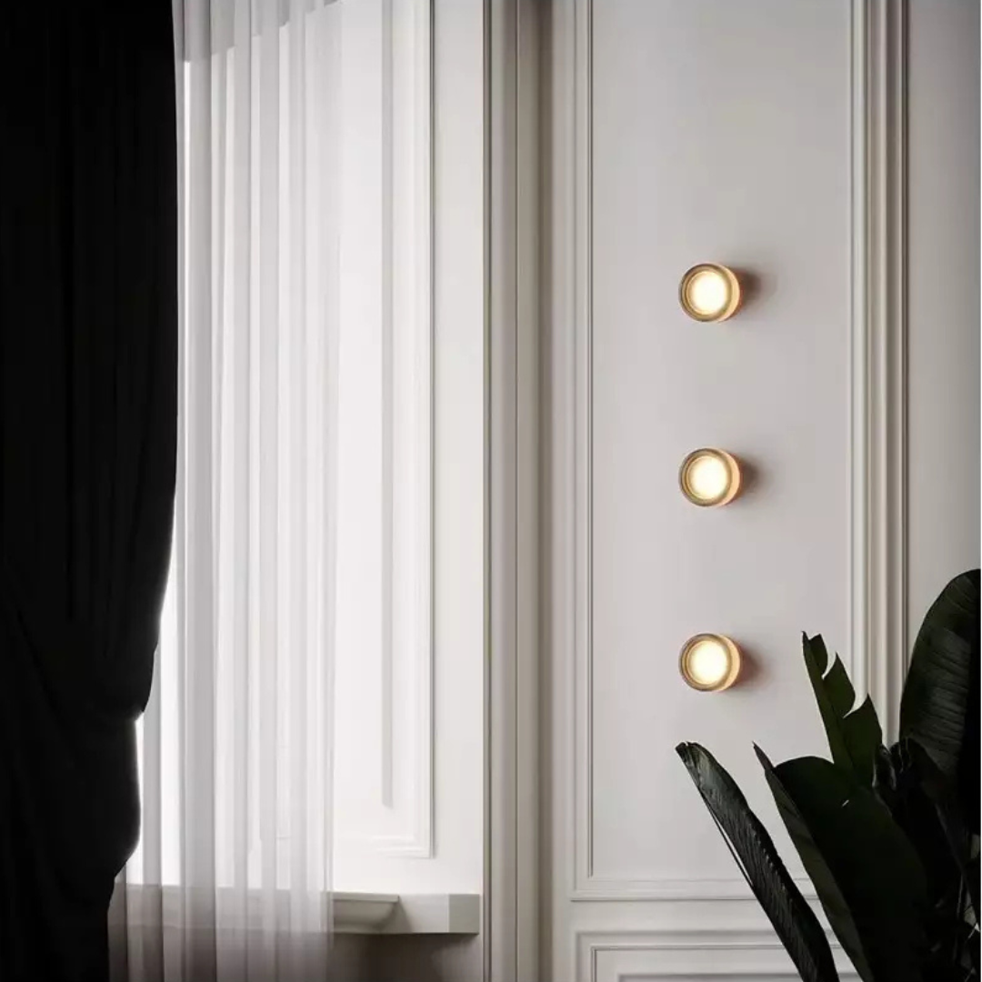 Scandinavische wandverlichting glazen bol woonkamer slaapkamer hal modern warm licht wandlamp design | Sulvida