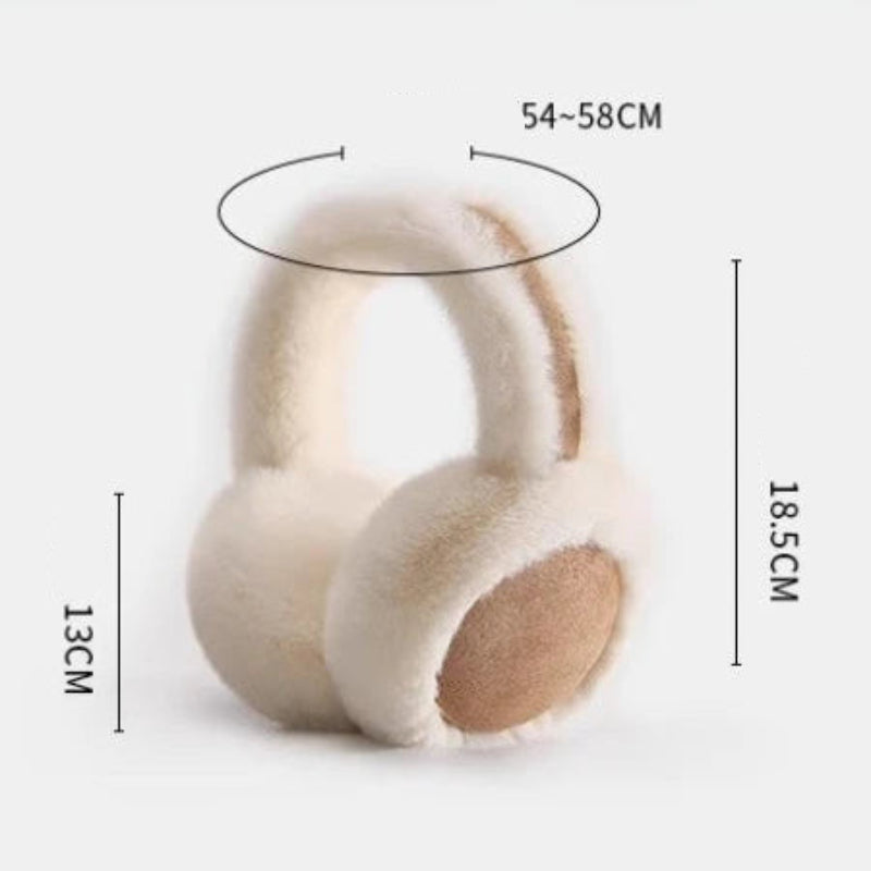 Pluche Oorwarmers Hoofdband Winter Zwart Wit Grijs Beige Zacht Comfortabel Warm Verstelbaar Earmuffs | Sulvida
