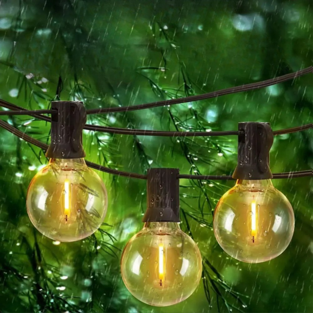 USB-tuinslinger 5 of 10 meter warm wit 20-40 LED's waterdicht IP65 terras buitenverlichting lichtsnoer | Sulvida