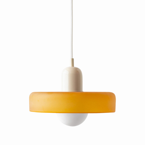 Glazen hanglamp verstelbare kabel ronde pendellamp eettafel woonkamer verlichting modern design sfeervolle ruimte | Sulvida