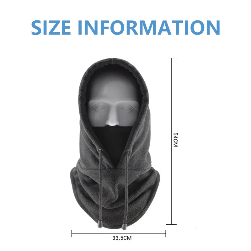 Polar Fleece Bivakmuts Winter Outdoor Gezichtsbescherming Nek Warmte Wintersport Skiën Snowboarden Fietsen | Sulvida