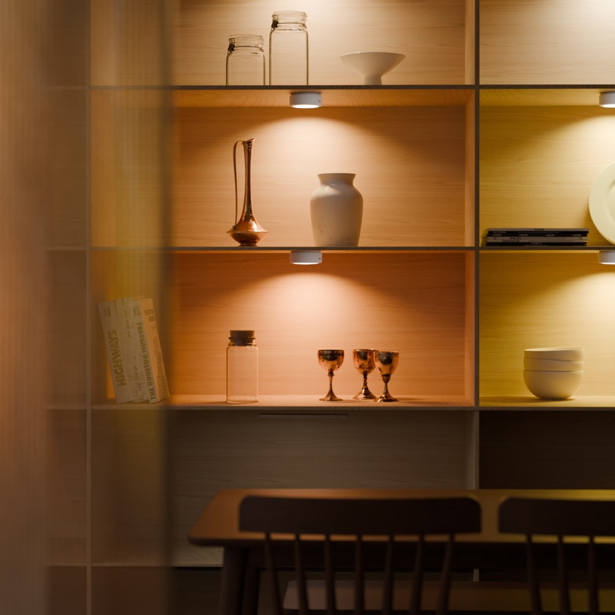 Oplaadbare LED-spots met bewegingssensor dimfunctie magnetische bevestiging draadloos op batterij verlichting | Sulvida
