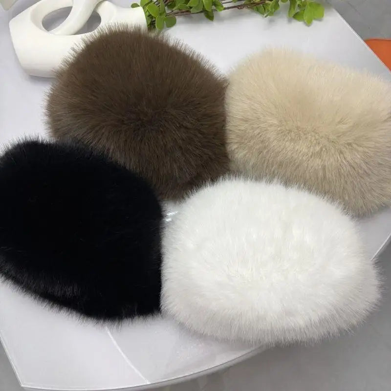 Bontmuts Kunstbont Winterhoed Russische Ushanka Bomber Style Warm Fluffy Knuffelig Oorflappen Wintermode | Sulvida