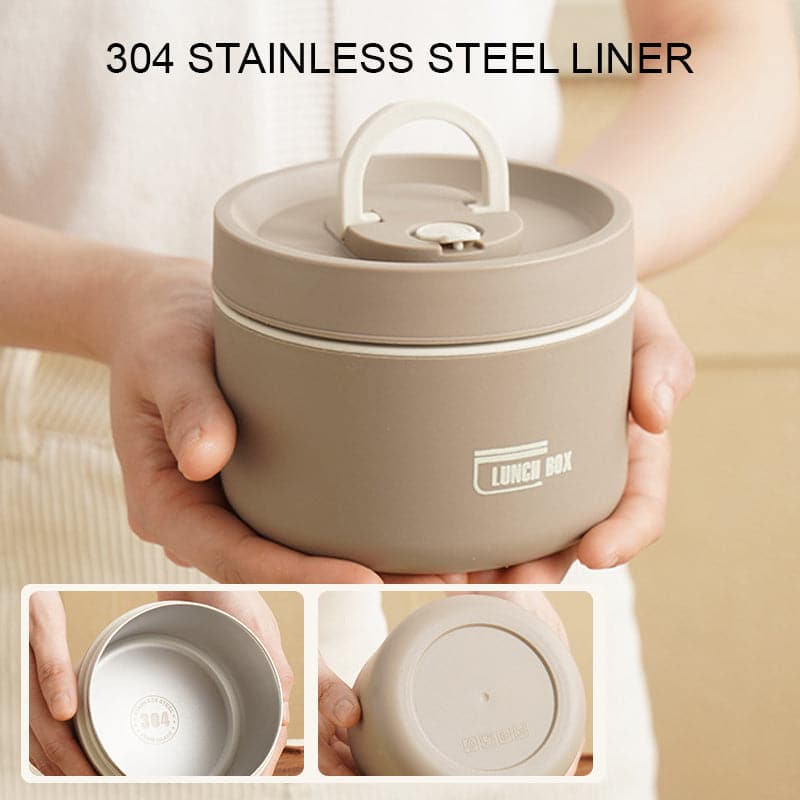 Thermos lunchbox RVS 420ml 620ml voor warme maaltijden onderweg geïsoleerd lekvrij lunchpot voedselcontainer | Sulvida