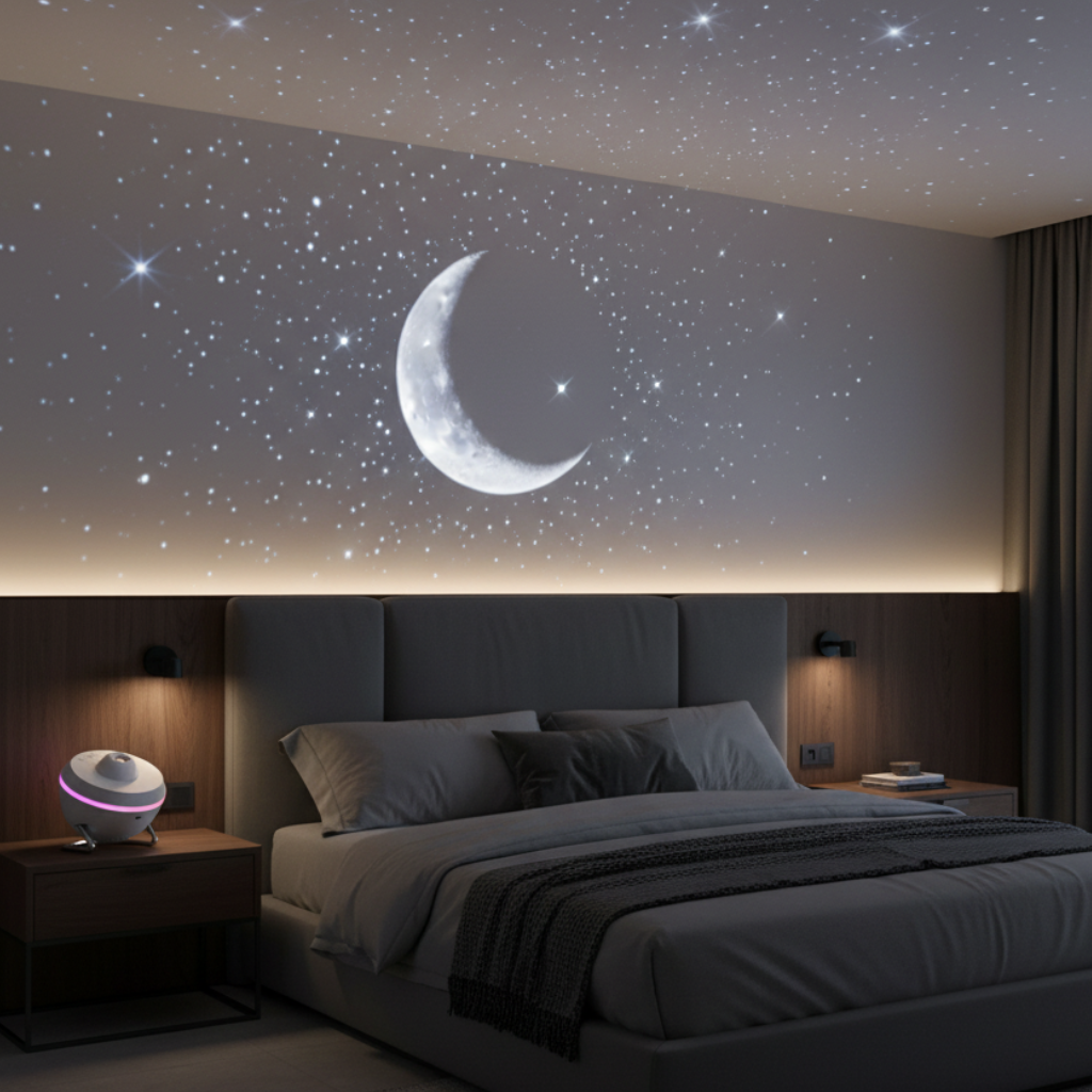 Sterrenhemel Projector met Uitwisselbare Schijven Melkweg Sterrenlicht Plafond Nachtlampje Sfeerverlichting | Sulvida