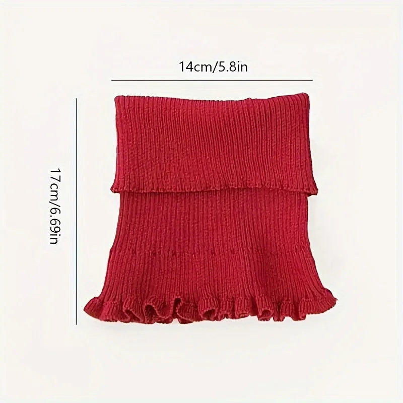 Gebreide Colsjaal voor Dames Elegante Halsverwarmende Kraag Winteraccessoire Gehaakte Nekverwarmer Sjaal | Sulvida