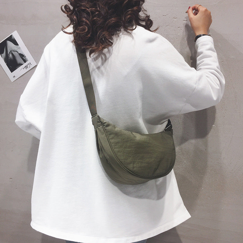 Halvemaanvormige Schoudertas Kunstleer Chic Design Dames Handtas Elegante Everyday Bag Vintage Stijl Mode | Sulvida