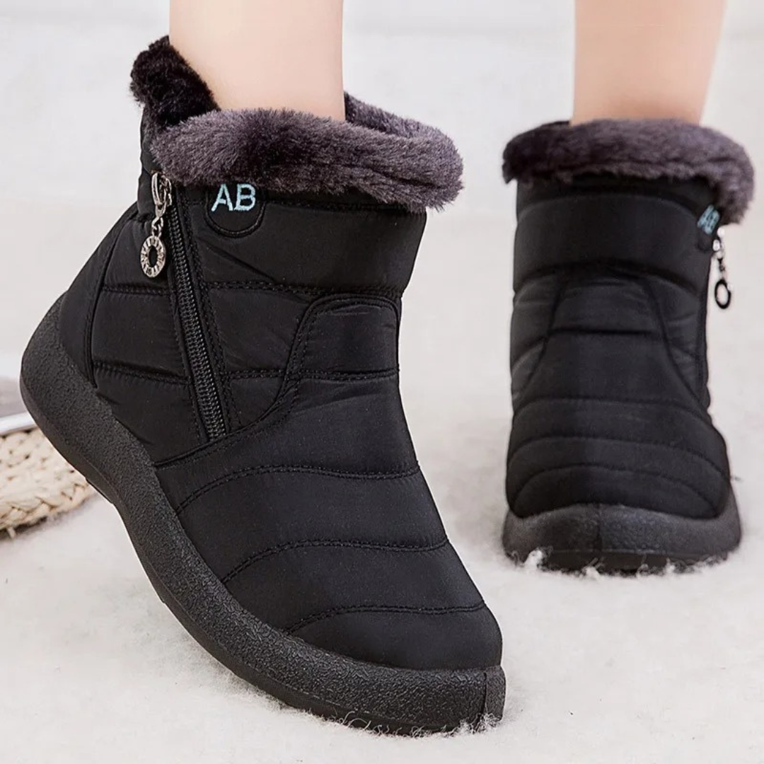Waterdichte Dameslaarzen met Zachte Pluche Voering en Antislip Rubberzool Winterschoenen Dames Snowboots | Sulvida
