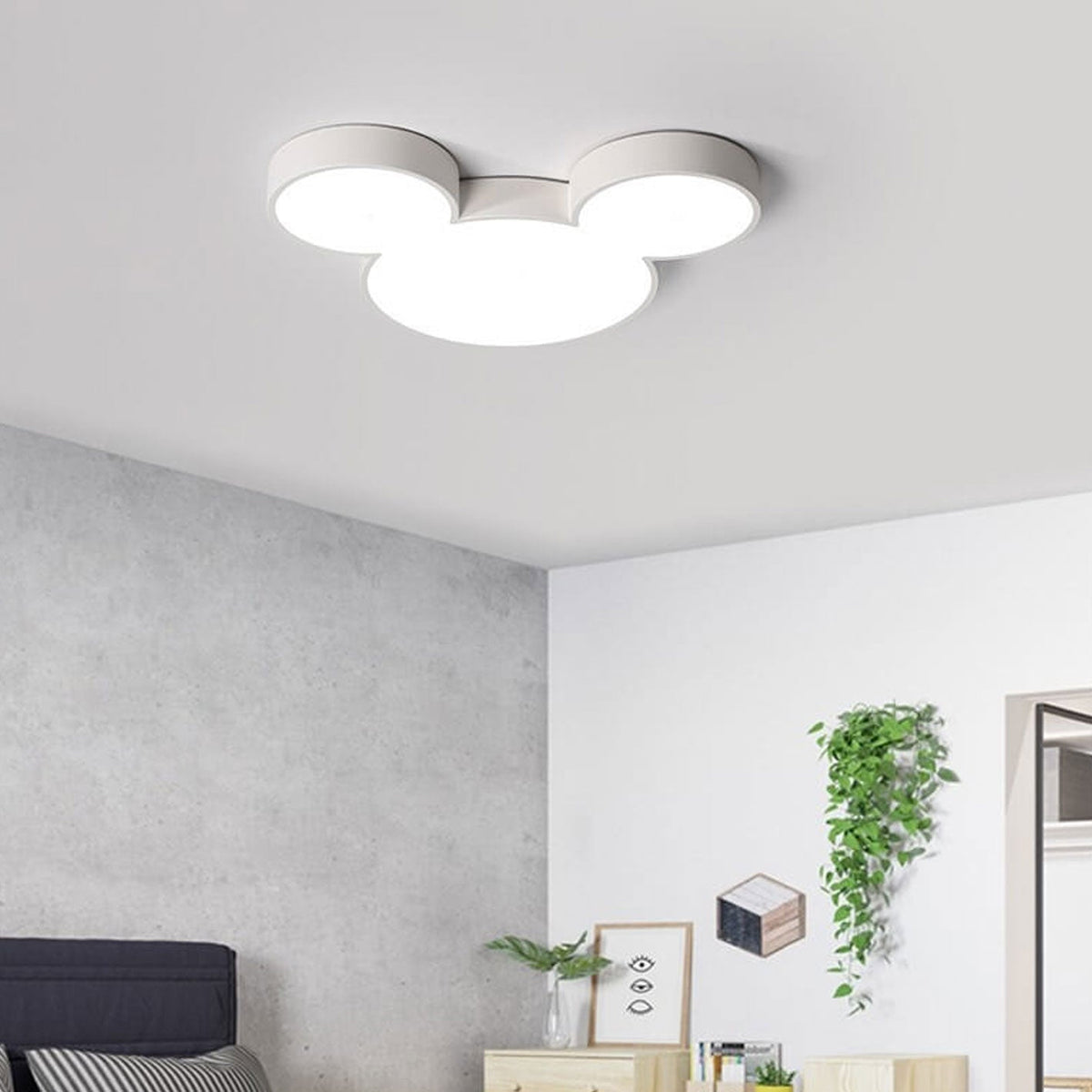 LED Plafondlamp Kinderkamer Speels Motief Rond Metaal Acryl Modern Cartoondesign Wit Blauw Groen Roze | Sulvida