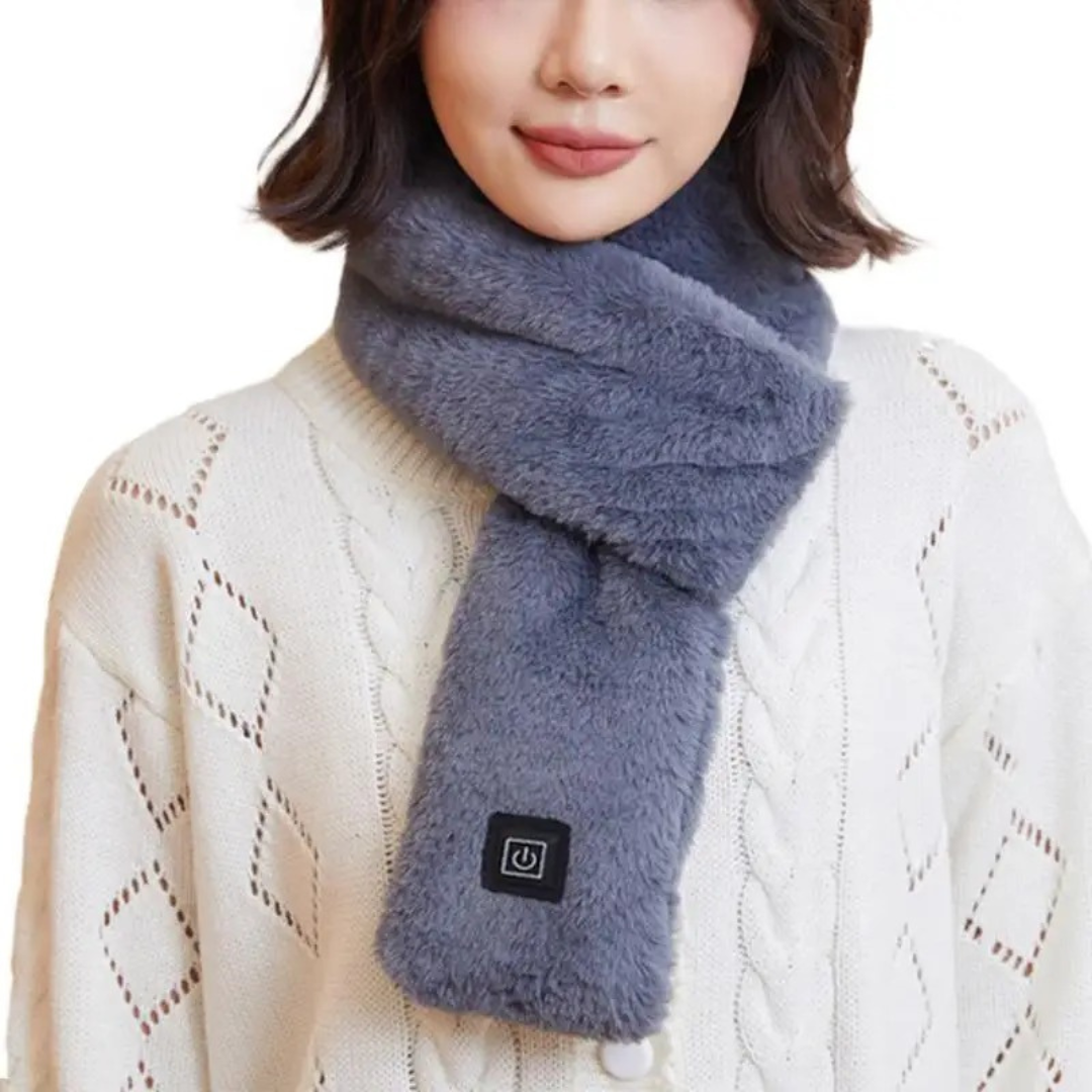 Verwarmde Halsdoek met USB-C Aansluiting 3 Temperatuurstanden Unisex Nekwarmer Sjaal voor Herfst Winter | Sulvida