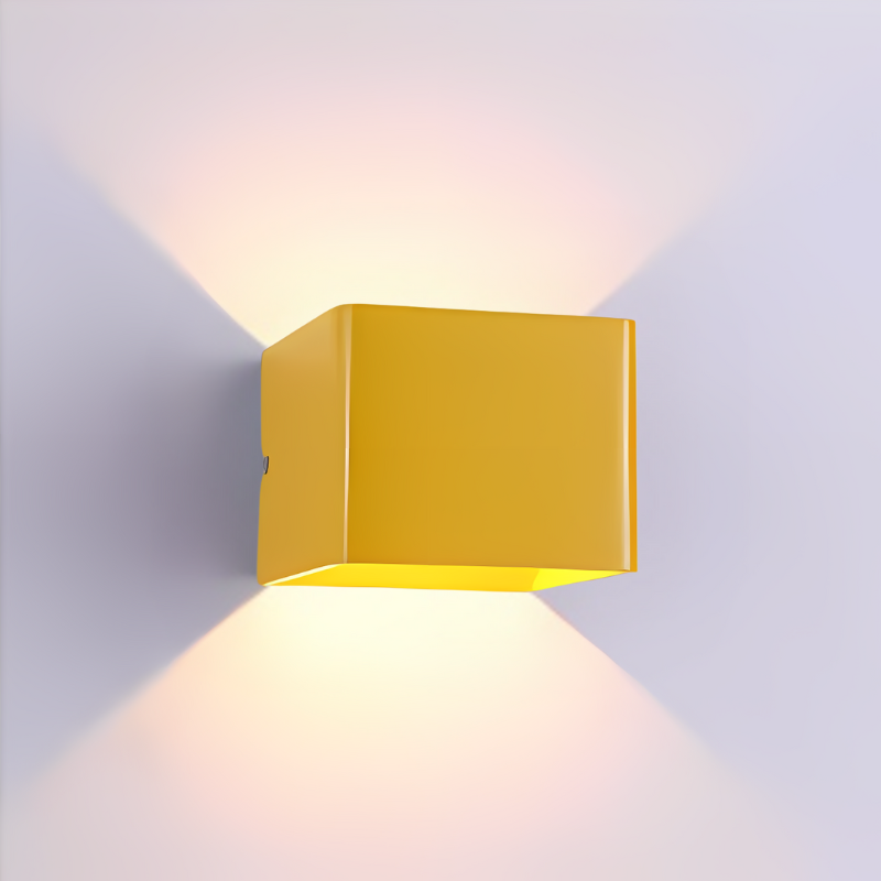 Geometrische LED-wandlamp Thyrix warm wit 220-240V aluminium design wandverlichting voor hal slaapkamer | Sulvida