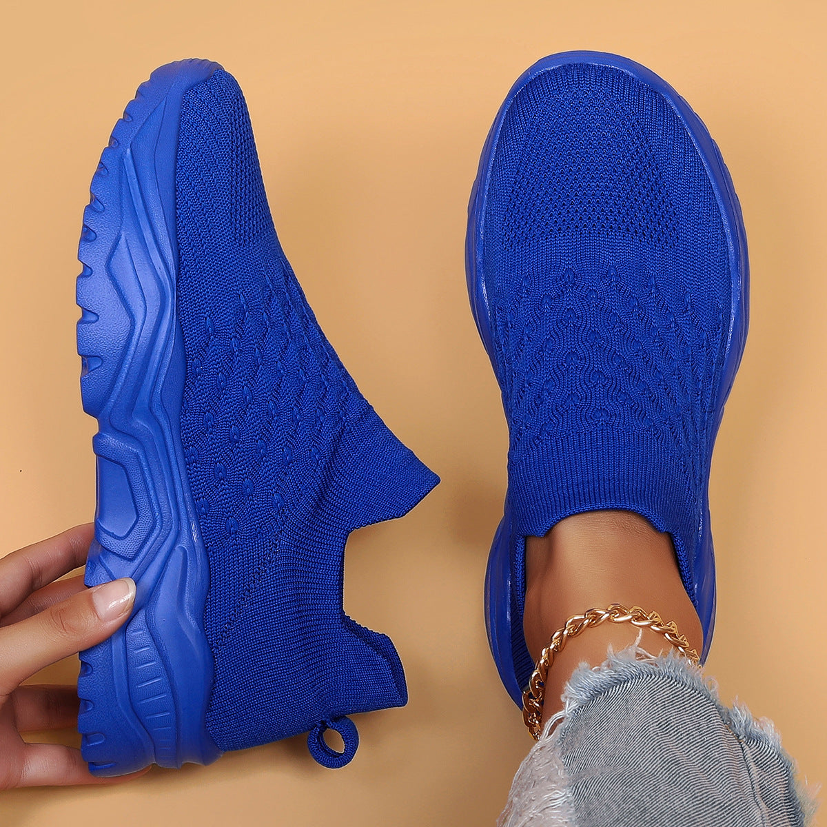 Orthopedische instapschoenen voor dames ademend flexibel comfortabel wandelen dagelijks gebruik loopschoenen | Sulvida
